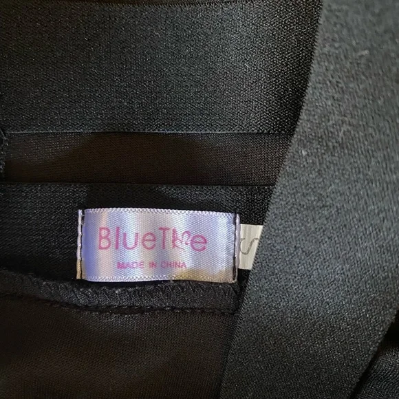 Black elastic suspender style skirt - Picture 2 of 5